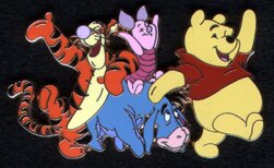 Pooh and gangs walking togather